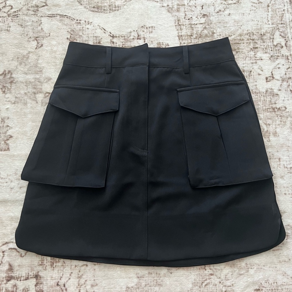 Black Mini Skirt with Pockets